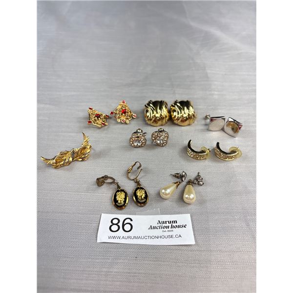 Vintage Signed Ciner Coro Earring Lot