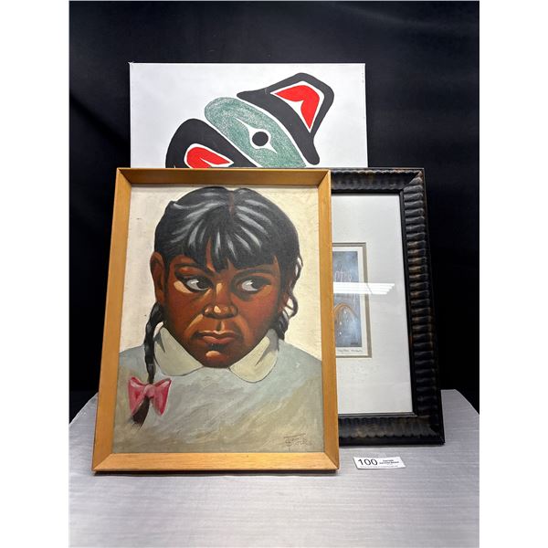 3 Nicely Framed West Coast Native Art Prints