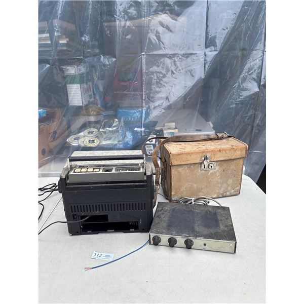 Vintage Electronic Lot Portable Stere, Milwaukee Drills etc