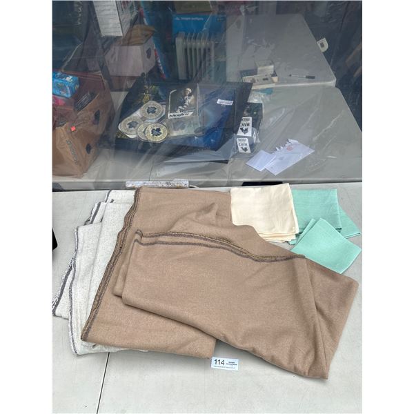 Nice Lot of New Organic Fabric Sheets etc