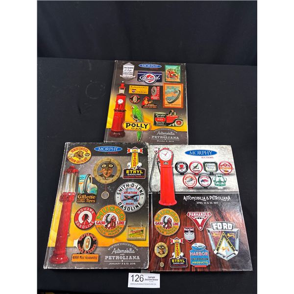 3 Morphy Hard Cover Auction Catalogues Oil and Gas Great Reference Books