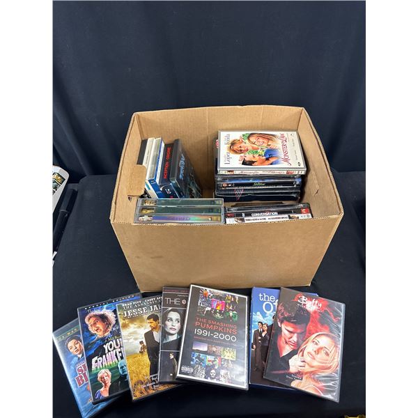 Large Box Lot of DVDs Movies and TV Shows