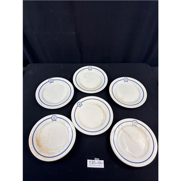 Lot of 6 North Vancouver BC Masonic Temple Association Plates