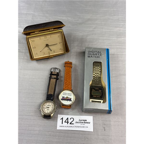 Nice Collectible Lot of Vintage Watches and Travelling Alarm Clock