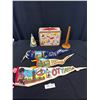 Image 1 : Vintage Collectible Lot Cana Lunch Box Pennants etc