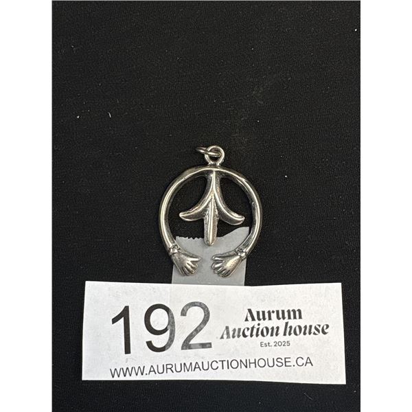 Silver Hopi - Helping Hands Pendant