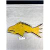 Image 3 : Carved First Nation Red Snapper Fish Signed O.R. 1998