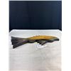 Image 4 : Carved First Nation Red Snapper Fish Signed O.R. 1998