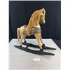 Image 1 : Very Nice Folk Art Rocking Horse Just Over 20" Tall
