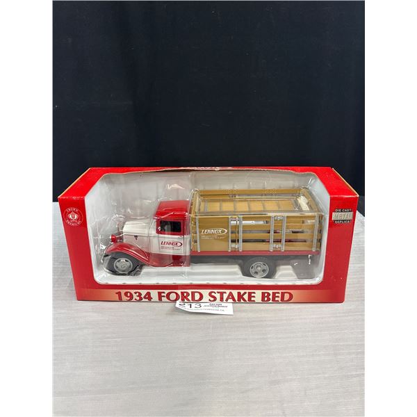 1/24th Scale Lennox 1934 Ford Stakebed Diecast Truck in Original Box