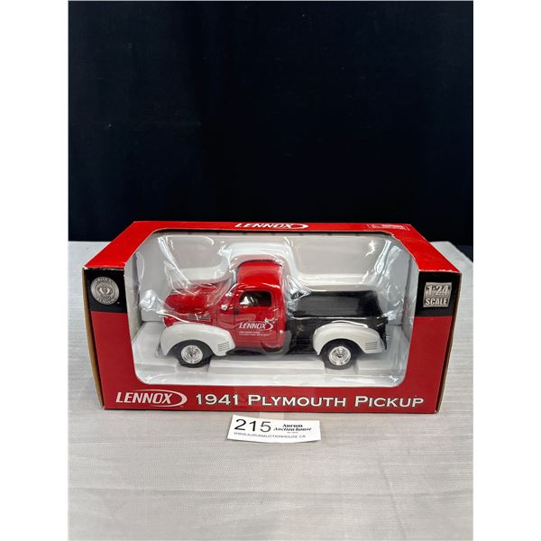 1/24th Scale Lennox 1941 Plymouth Pickup Truck in Original Box
