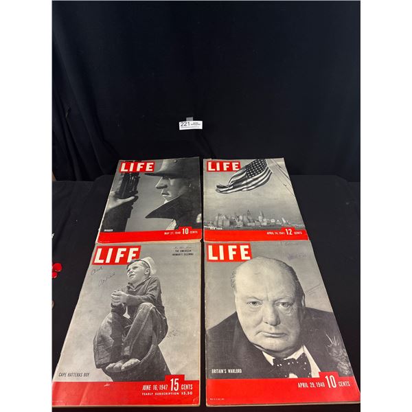 Lot of 4 1960's Life Magazines