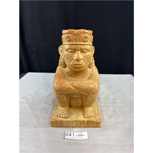 Very Heavy Concreate Garden Display Aztec Fire God Nice Detail NO SHIPPING