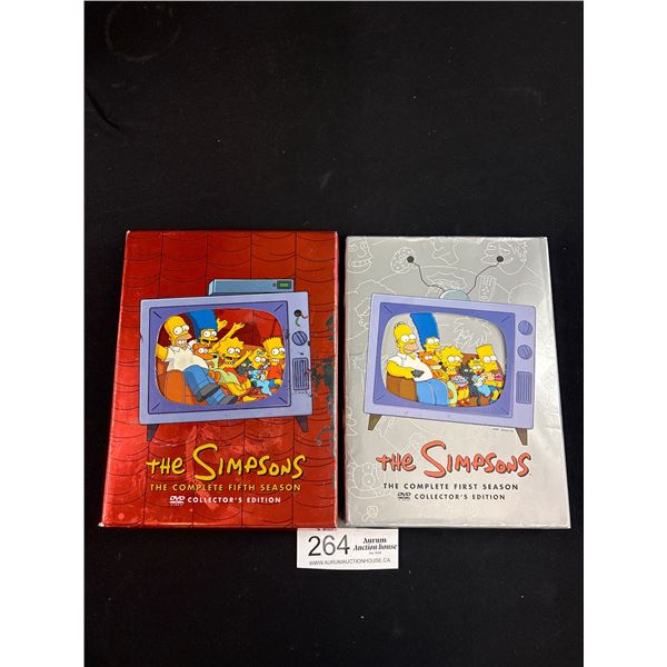 The Complete First and Fifth Season of the Simpsons DVDs