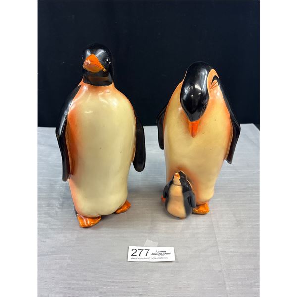 2 Vintage Decorative Penguins Home Décor