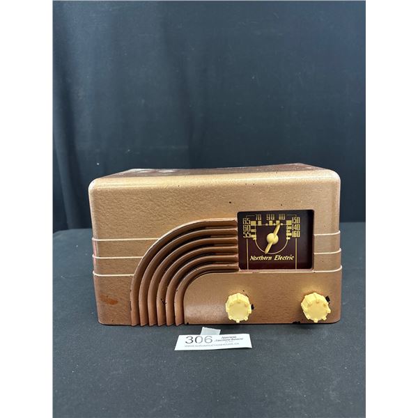 Vintage Midcentury Northern Electric Radio Untested