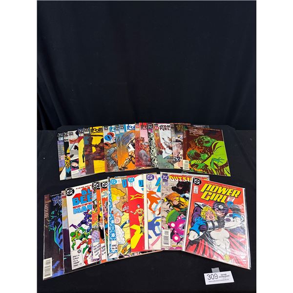A Good Lot of 25 Vintage Comics Some on Board in Bag