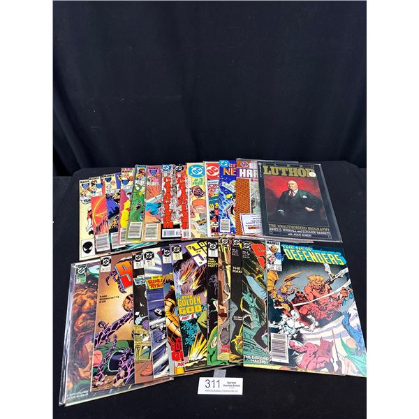 A Good Lot of 25 Vintage Comics Some on Board in Bag