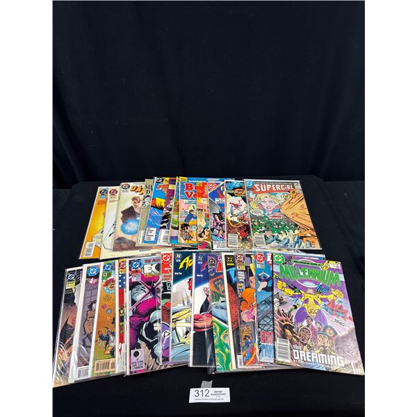 A Good Lot of 25 Vintage Comics Some on Board in Bag