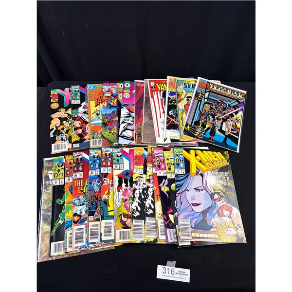 A Good Lot of 25 Vintage Comics Some on Board in Bag