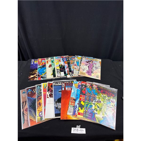 A Good Lot of 25 Vintage Comics Some on Board in Bag