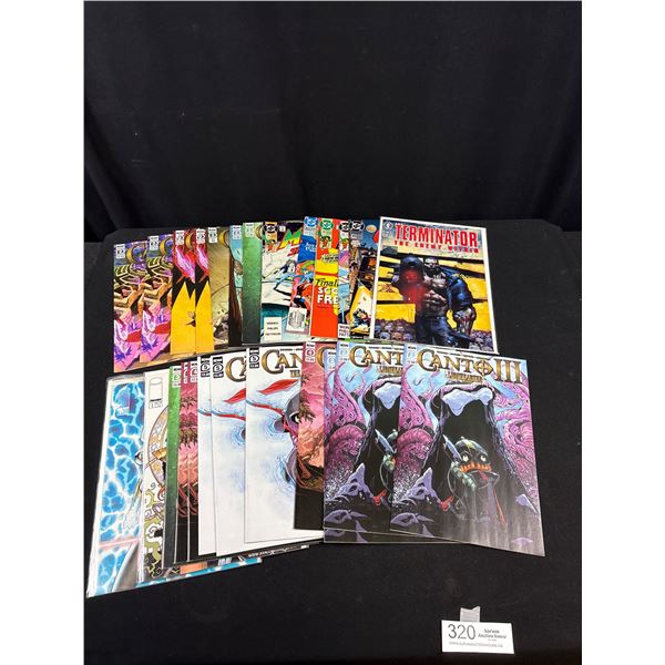 A Good Lot of 25 Vintage Comics Some on Board in Bag