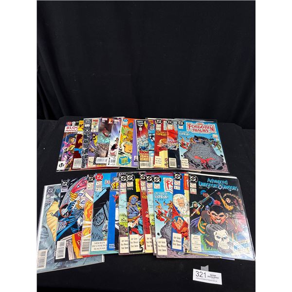 A Good Lot of 25 Vintage Comics Some on Board in Bag