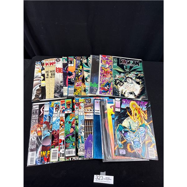 A Good Lot of 25 Vintage Comics Some on Board in Bag