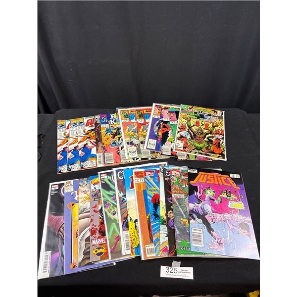 A Good Lot of 25 Vintage Comics Some on Board in Bag