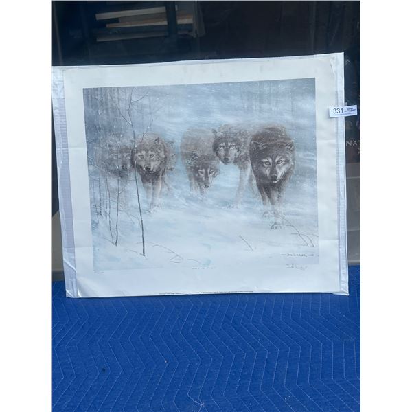 Signe and Numbered Larged Print "Face to Face" by Don Li-Leger