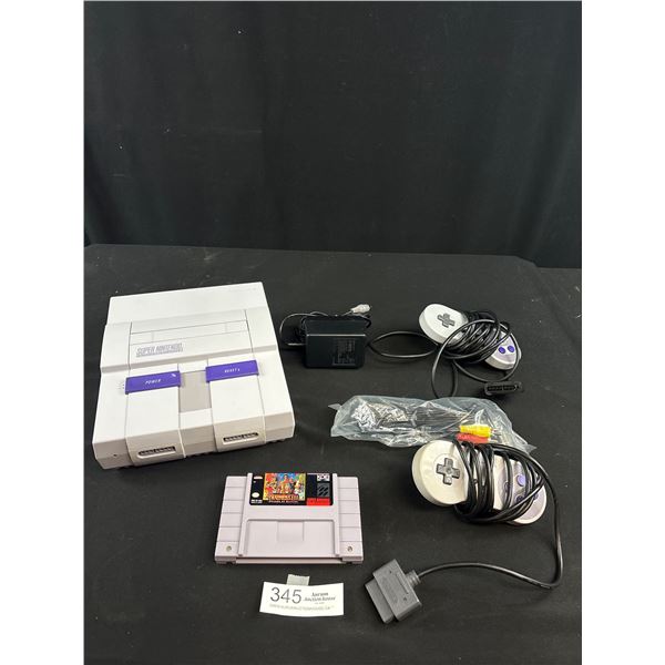 Older Nintendo Game System with 1 Game and Controllers in Good Working Order