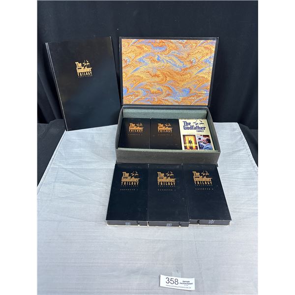 The Godfather Triolgy In Box w/ Book, and VHS