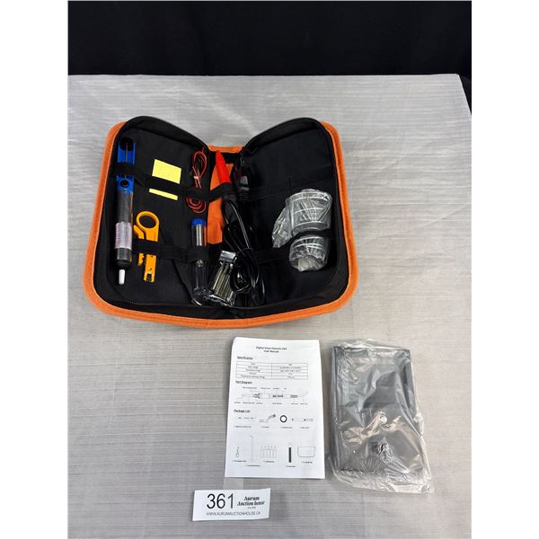 A Digital Smart Electric Iron Sawder Gun in Travel Case