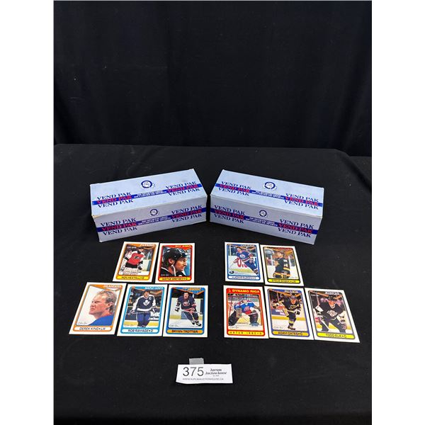 2 Vintage Boxes of Vending Machine Hockey Trading Cards