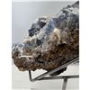 Image 7 : 9 X 11 INCH FLUORITE WITH FLOWER CALCITE QUARTZ ON STAND