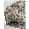 Image 8 : 9 X 11 INCH FLUORITE WITH FLOWER CALCITE QUARTZ ON STAND