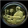 Image 1 : .75oz Franklin Mint PR70 DCAM 24k plated Sterling Silver Round History of the American Presidency F.