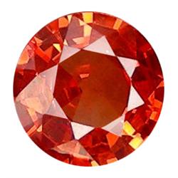 3mm Superior Top Round Orange Natural Sapphire AAA (GMR-0795)