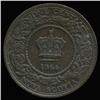 Image 2 : 1864 Canada Nova Scotia Large Cent RARE (COI-6771)