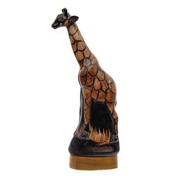 Rare Water Buffalo Horn Scrimshaw Giraffe (CLB-494)