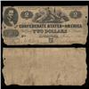 Image 1 : 1862 Rare $2 Confederate Note Circulated (COI-4117)