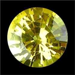 .35ct Luxurious Round Cut Yellow Natural Sapphire (GMR-0553A)