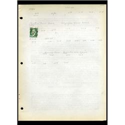 1923 France Hand Made Stamp Collection Album Page 1 Pieces (STM-0137)