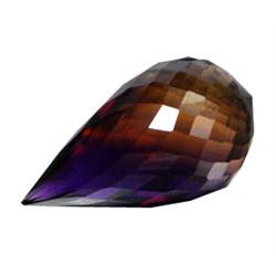 14.15ct Bi-Color Briolette Cut Ametrine Bolivia Appraisal Estimate $2830 (GEM-13977)