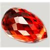 Image 1 : 1.2ct Sparkling Briolette Orange Spessartite Garnet Appraisal Estimate $720 (GEM-8486B)