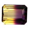 Image 1 : 30.3ct Emerald Shape Bi-Color Ametrine Appraisal Estimate $6060 (GEM-14571)