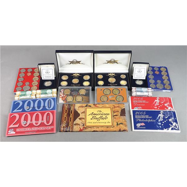 Collection of United States Mint Sets, Proof Dollars, etc,