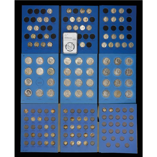 Lot of modern circulated Silver, Wartime 5 Cents, Dimes and Kennedy Halves.,