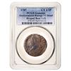 Image 2 : 1787 Connecticut Copper 1/2P Draped Bust Left PCGS Environmental Damage - VF Detail,