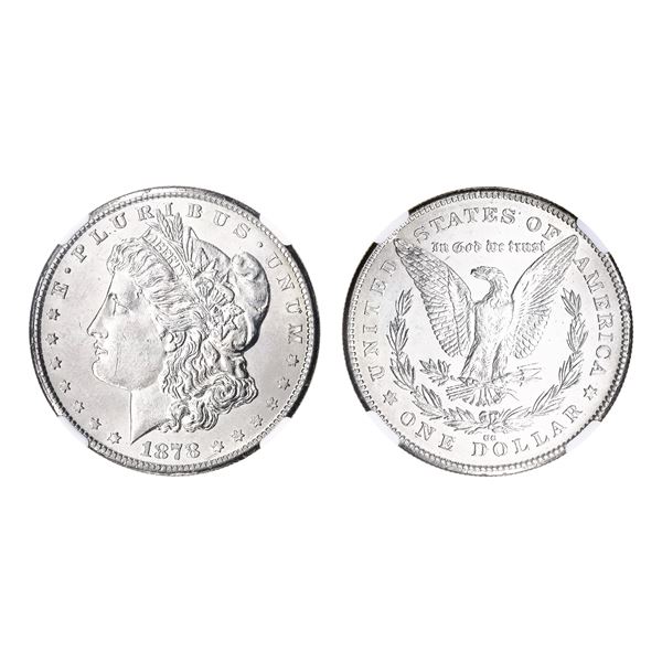 1878-CC $1 Carson City Morgan Dollar NGC AU DETAILS - CLEANED